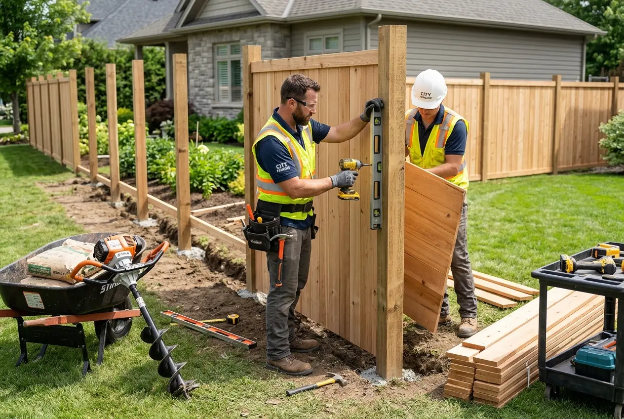 Wood Fence Installation